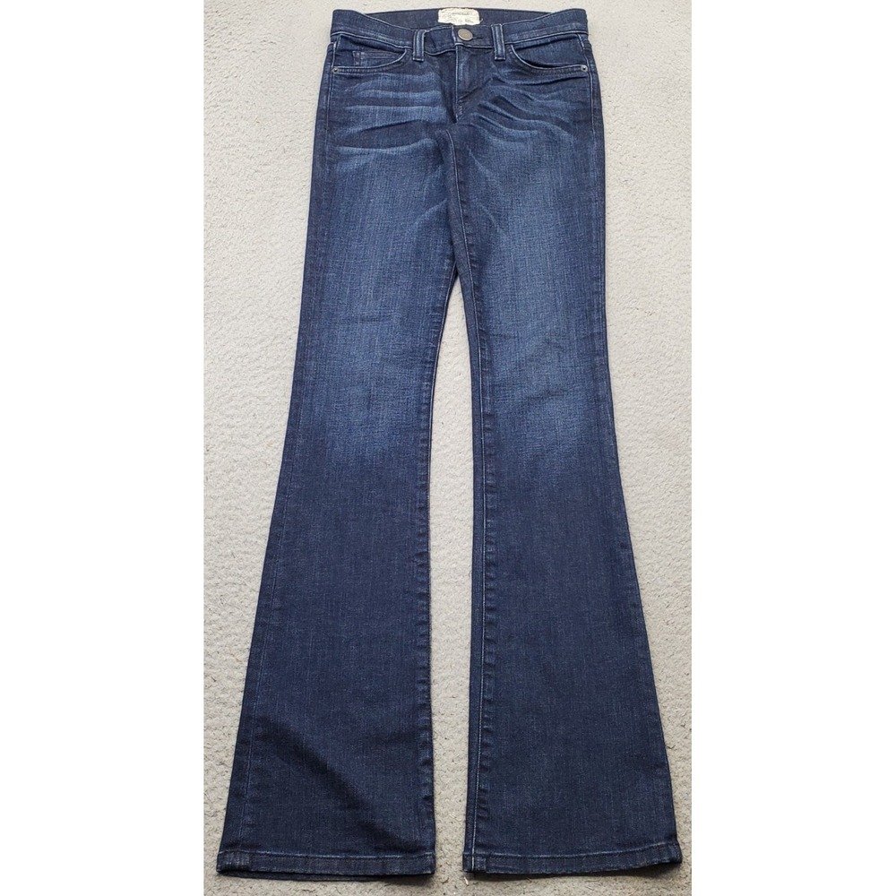 Current/Elliott The Slim Bootcut Wallace Jeans Womens 24 Blue Denim Dark Wash